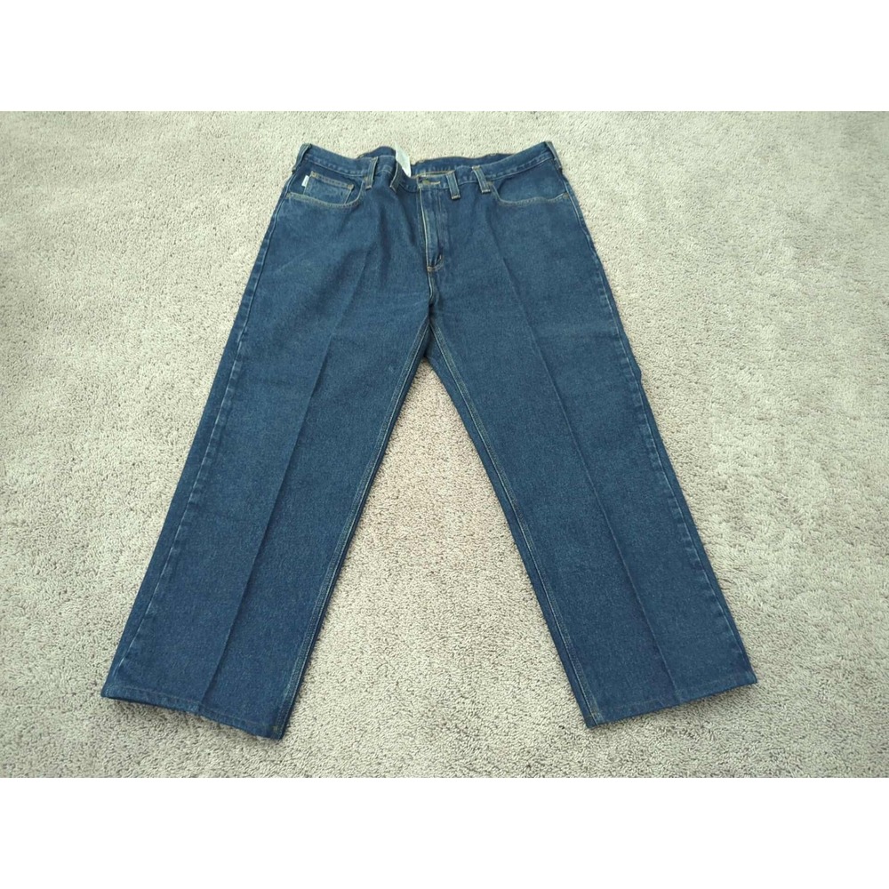 Carhartt Jeans‎ Mens 44X30 Denim Straight Leg 100% Cotton Made in Mexico